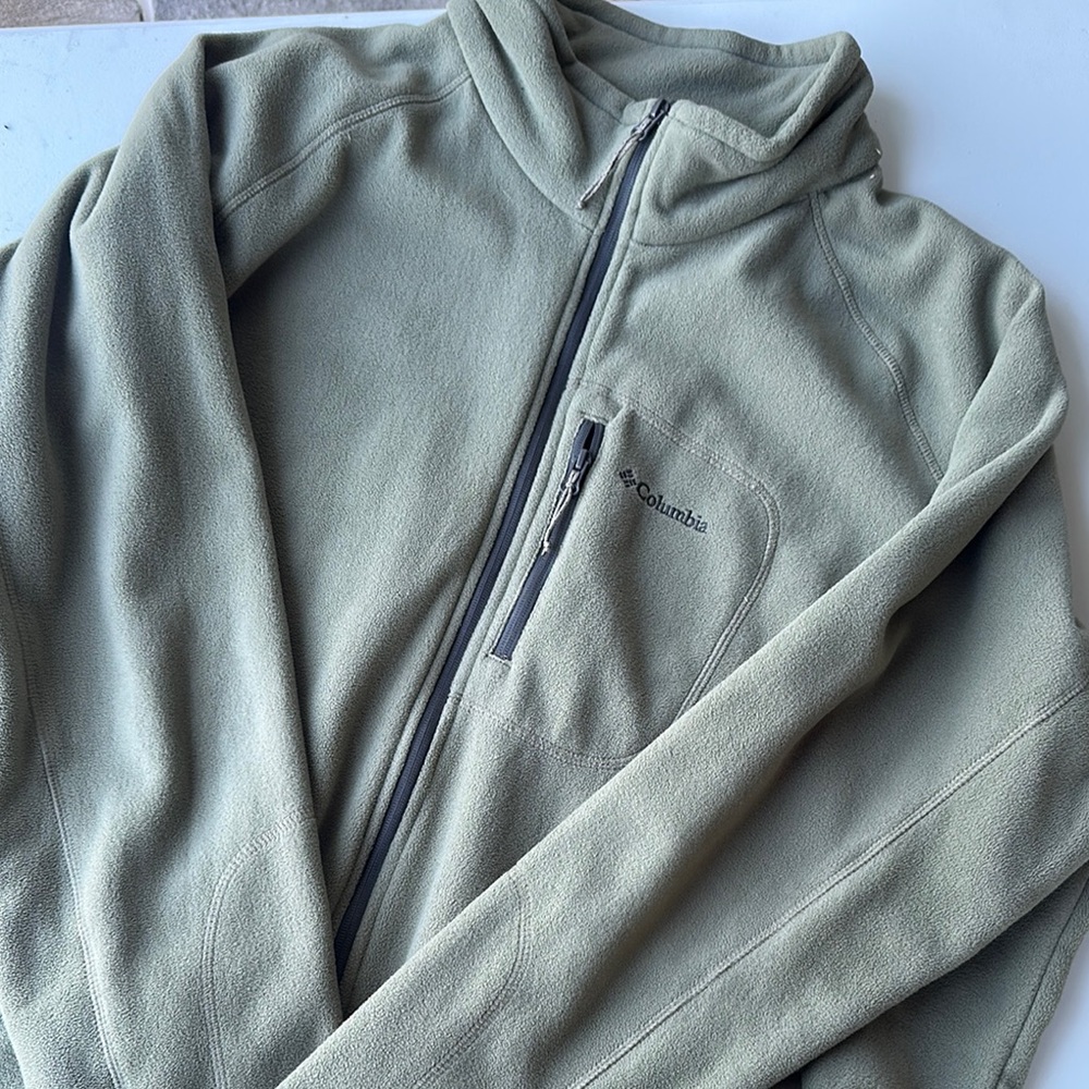 Columbia Green Zip Up Fleece